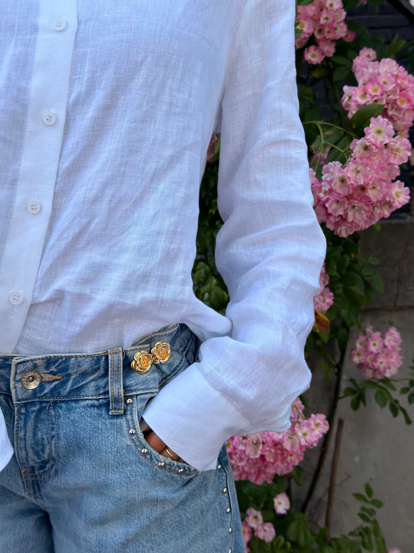 Gold Rose - Jeans Pin