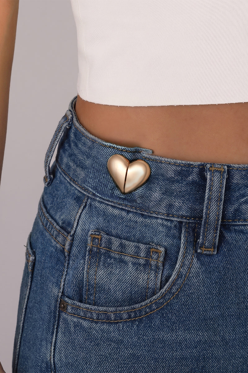Gold Heart - Jeans Pin