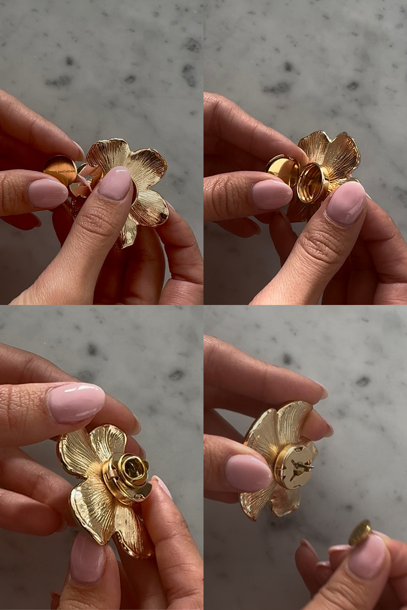 Button Cover Pin - 1 Set