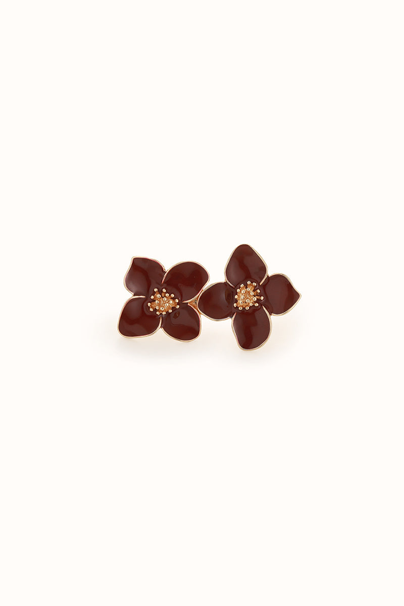 Claire Burgundy 2pc Jeans Pin, front view