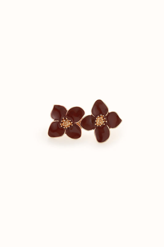 Claire Burgundy 2pc Jeans Pin, front view